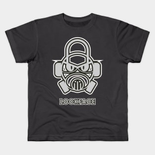 Lock Face Figure Logo Kids T-Shirt